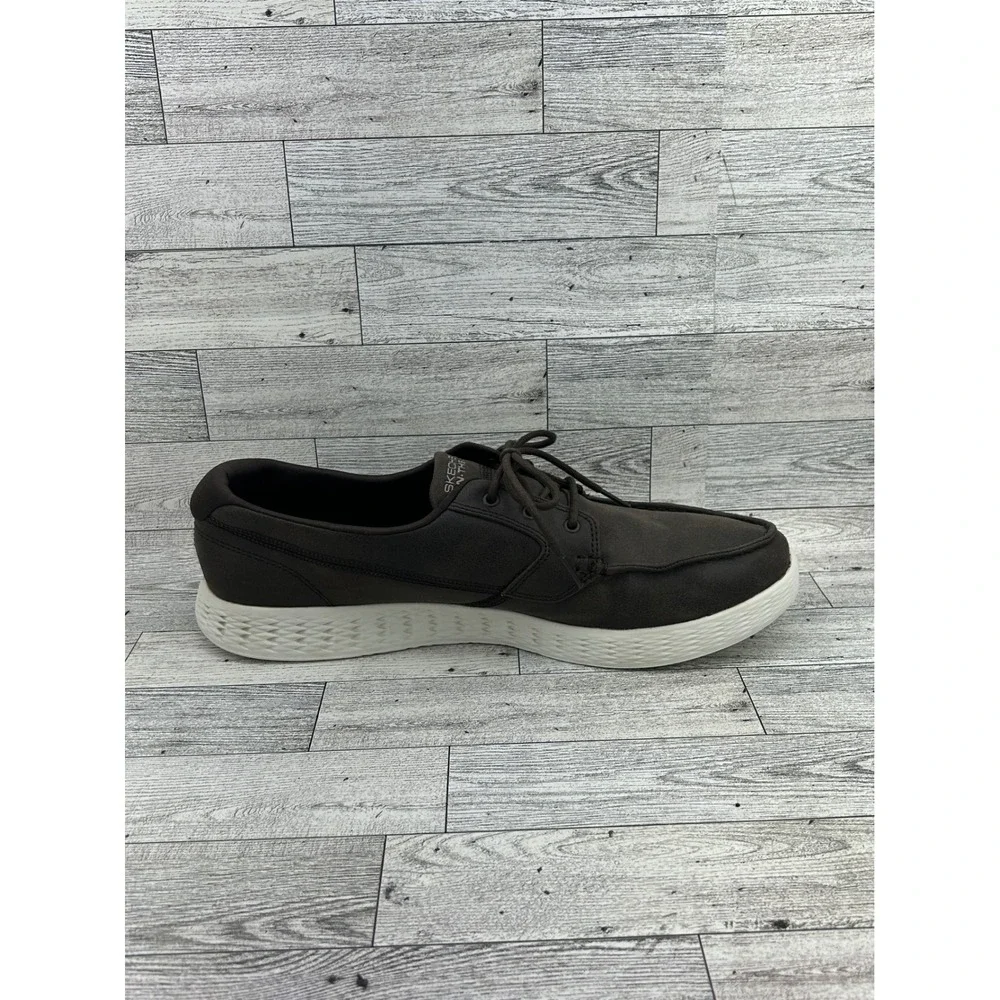 Skechers On-The-Go Men 12 Chocolate Brown Boat Shoes Loafers 53801 Goga Max